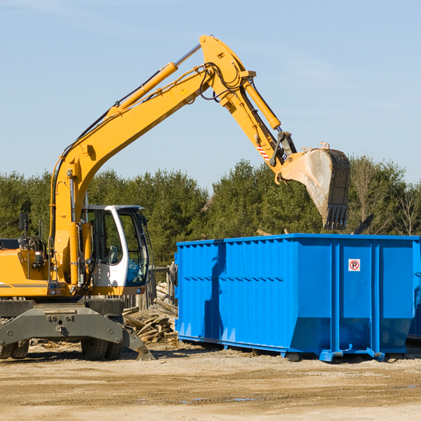 can i choose the location where the residential dumpster will be placed in Gold Hill NC